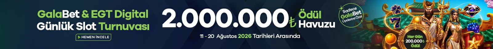 GalaBet & EGT Digital Günlük Slot Turnuvası